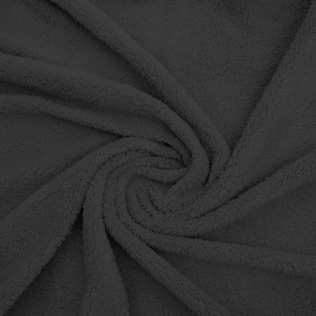 Ensemble de 2 taies d'oreiller Zelesta Teddy - Anthracite