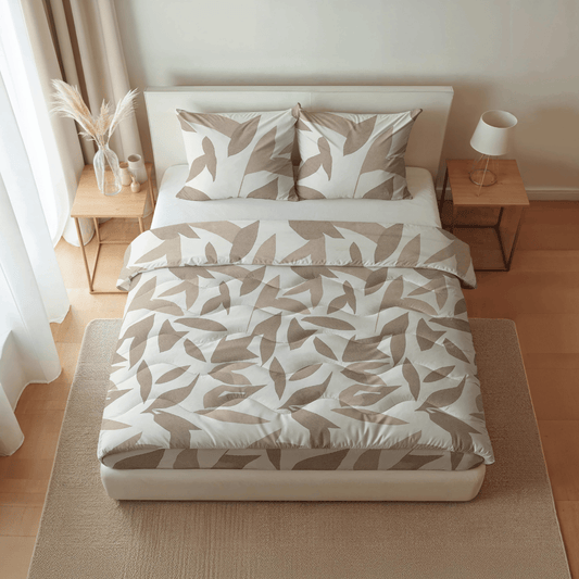 Zelesta Pure Design Baumwoll-Kissenbezug-Set, 2 Stück - Beige Autumn