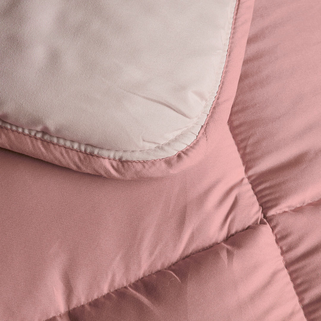 Couette Zelesta Comfort Kids - Pêche Rose & Rose Poussiéreux
