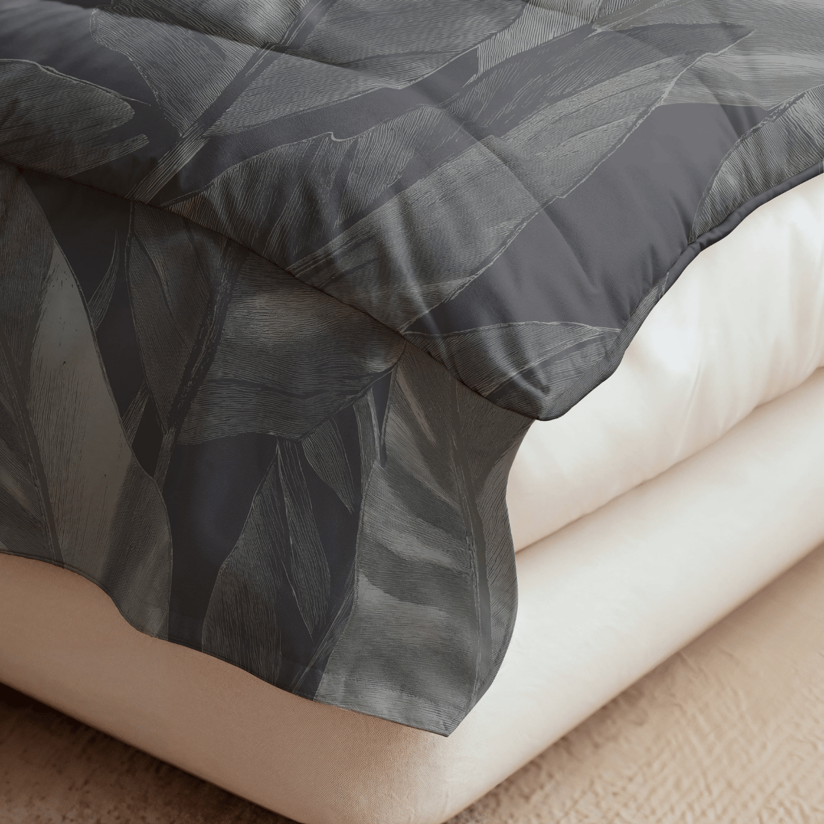 Zelesta Pure Design Baumwollbettdecke - Schwarzer Schwan