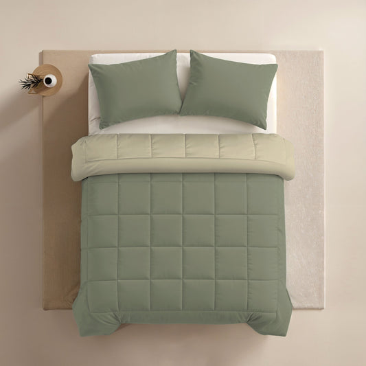Zelesta Comfort Duo Kissenbezug - Olivgrün