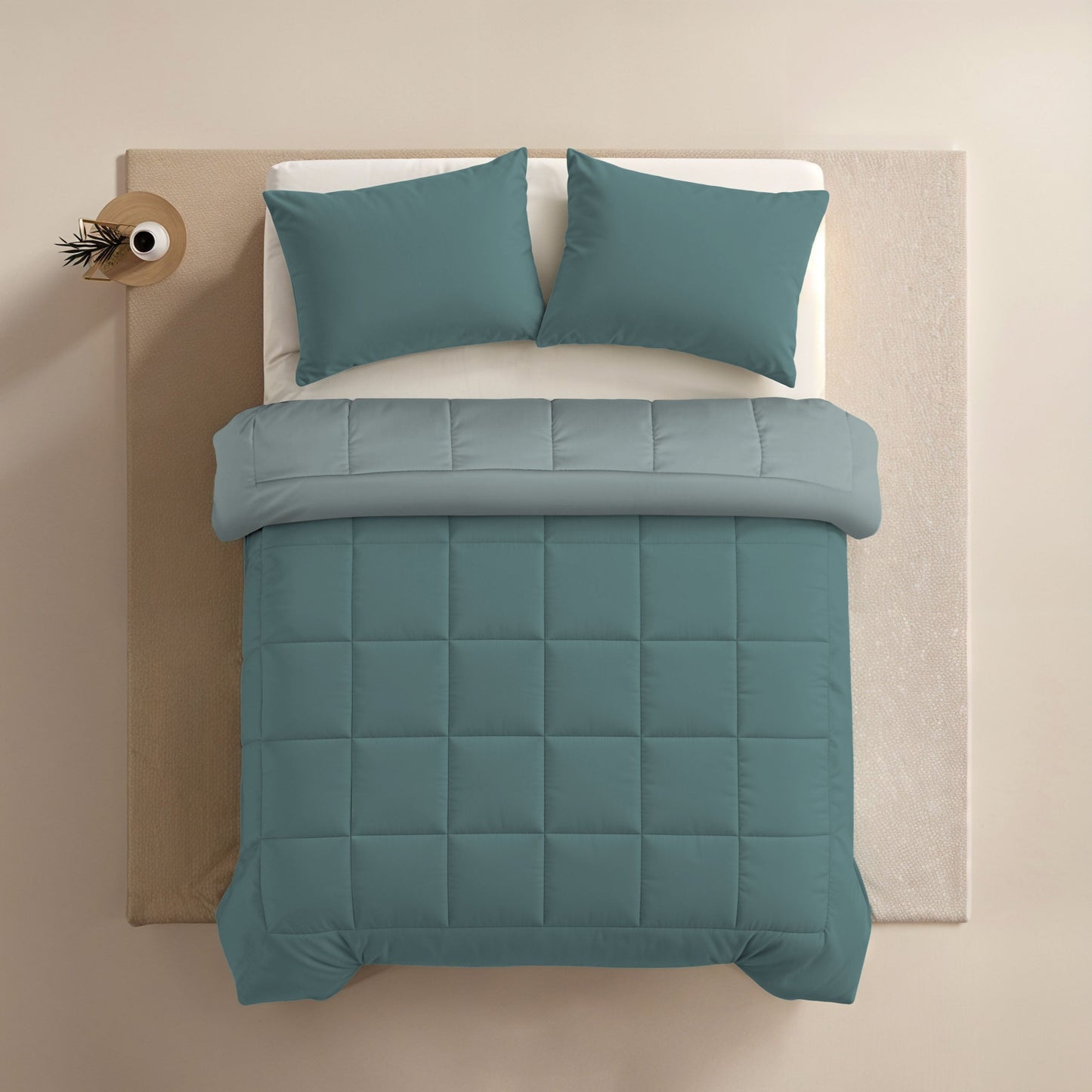 Taie d'oreiller Zelesta Comfort Duo - Minéral