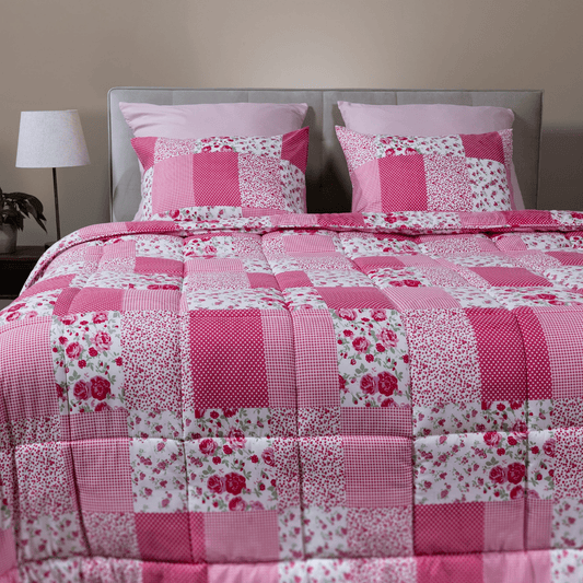 Zelesta Comfort Design Dekbed - Patchwork Roze
