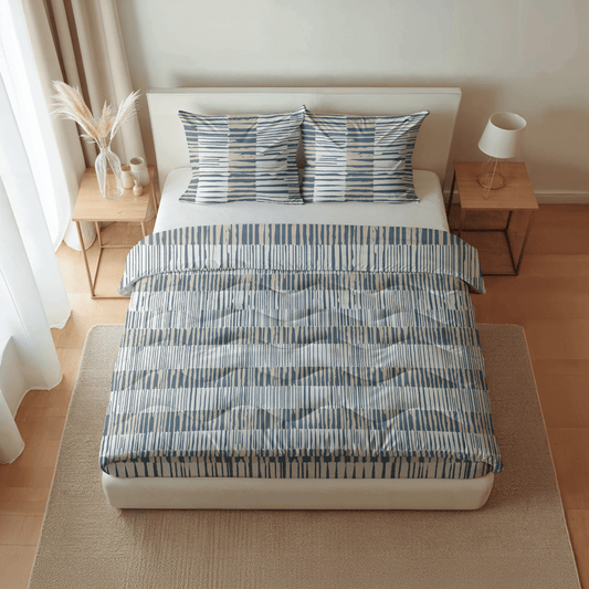 Zelesta Pure Design Baumwollbettdecke - Schachbrettmuster