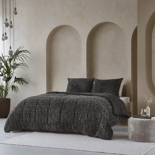 Zelesta Special Teddy Panther Dekbed - Antraciet