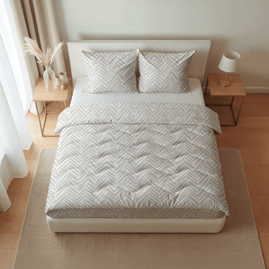 Zelesta Pure Design Baumwollbettdecke - Ethnisch Creme