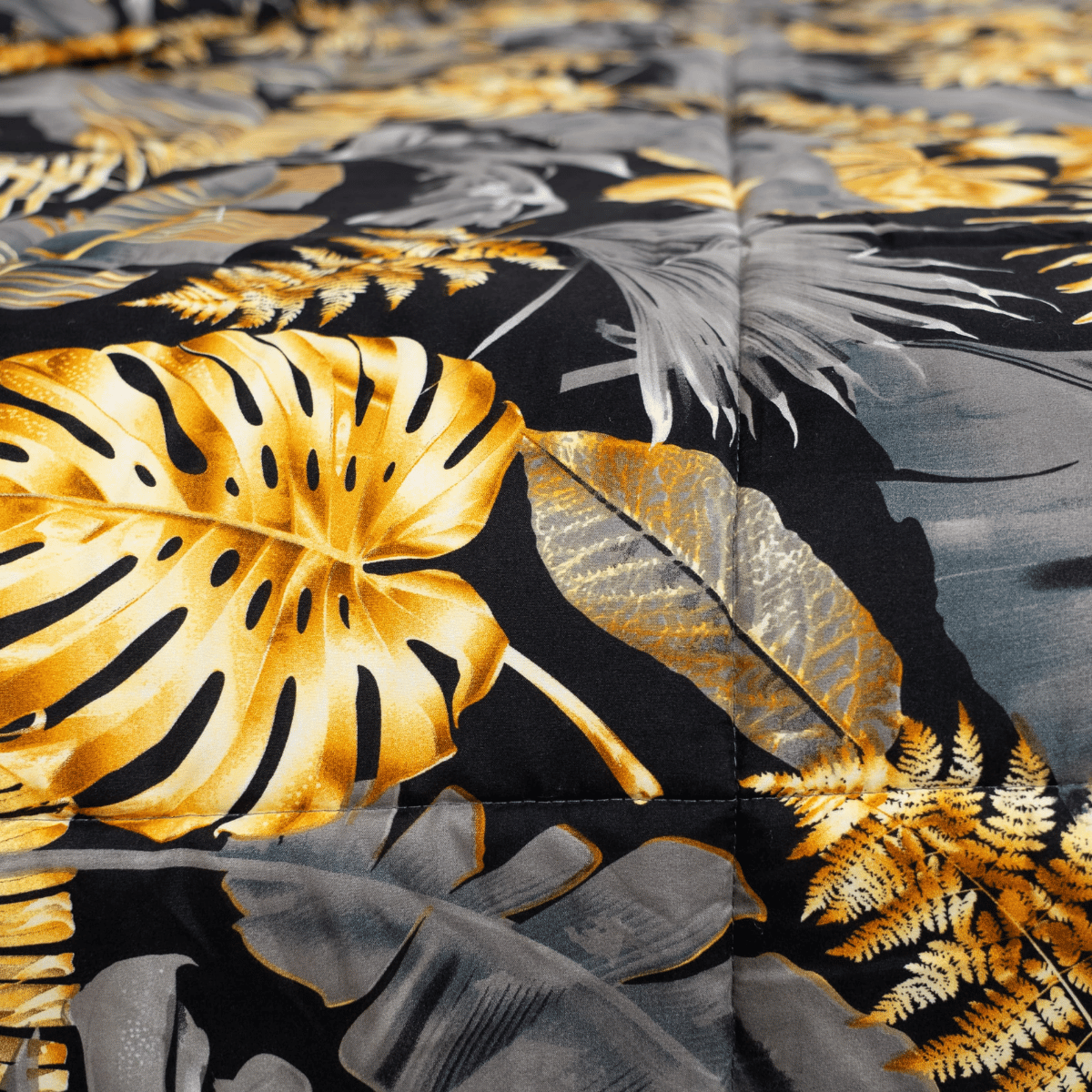 Couette Zelesta Comfort Design - Feuilles Dorées