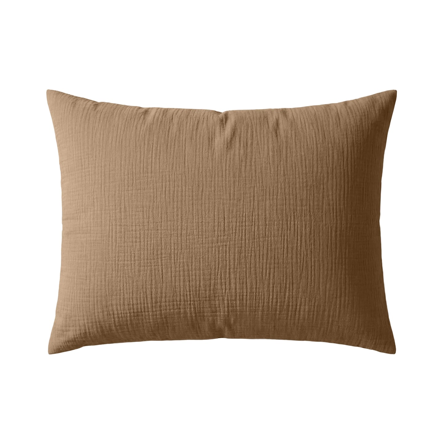 Ensemble de 2 taies d'oreiller en mousseline de coton Deluxe Zelesta - Marron