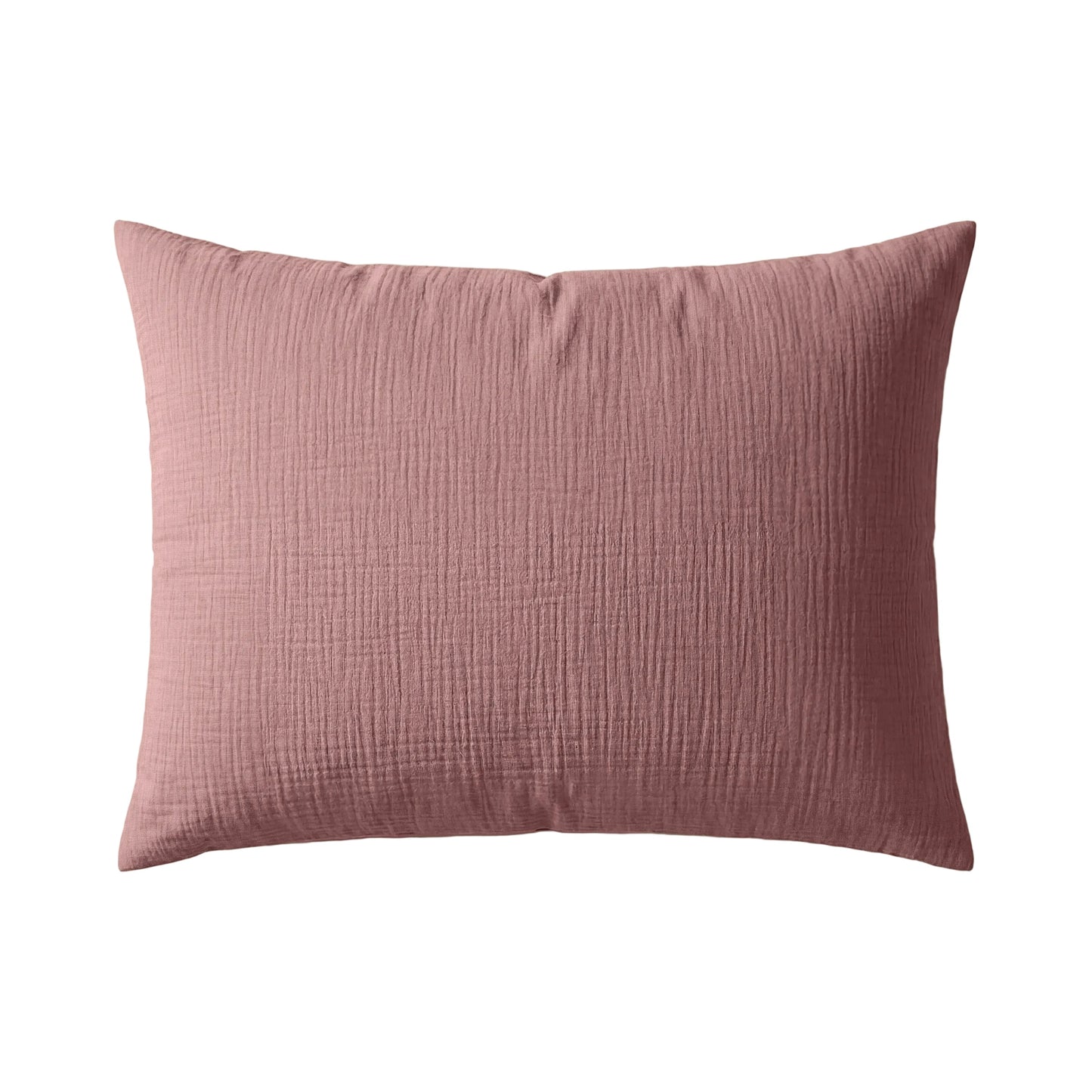 Ensemble de 2 taies d'oreiller en mousseline de coton Deluxe Zelesta - Rose poussiéreux