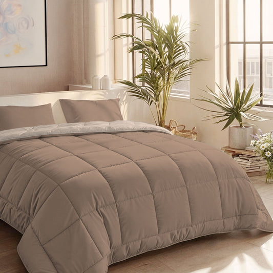 Zelesta Comfort Duo Zomerdekbed - Terra & Sand