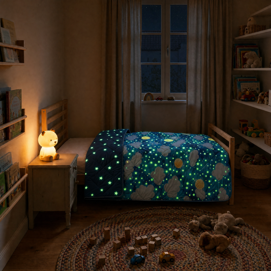 Zelesta Comfort Glow in the Dark Couette - Nuit magique
