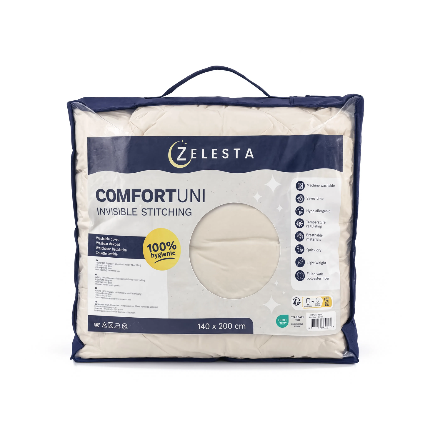 Zelesta Comfort Uni Nahtlose Bettdecke - Beige