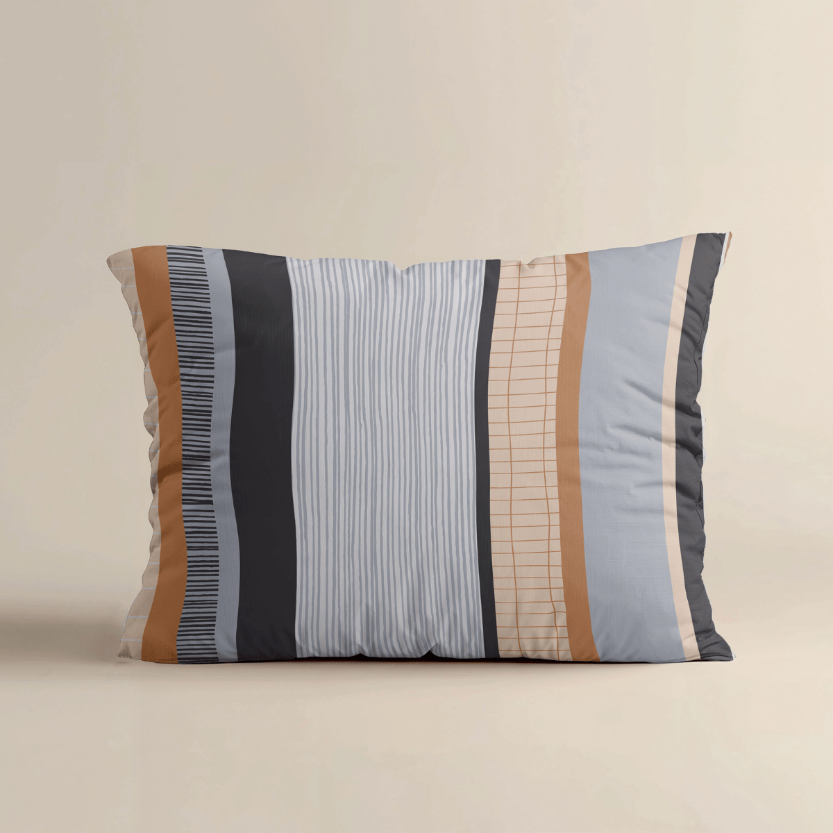 Ensemble de 2 taies d'oreiller Zelesta Comfort Design - Rayures bleues