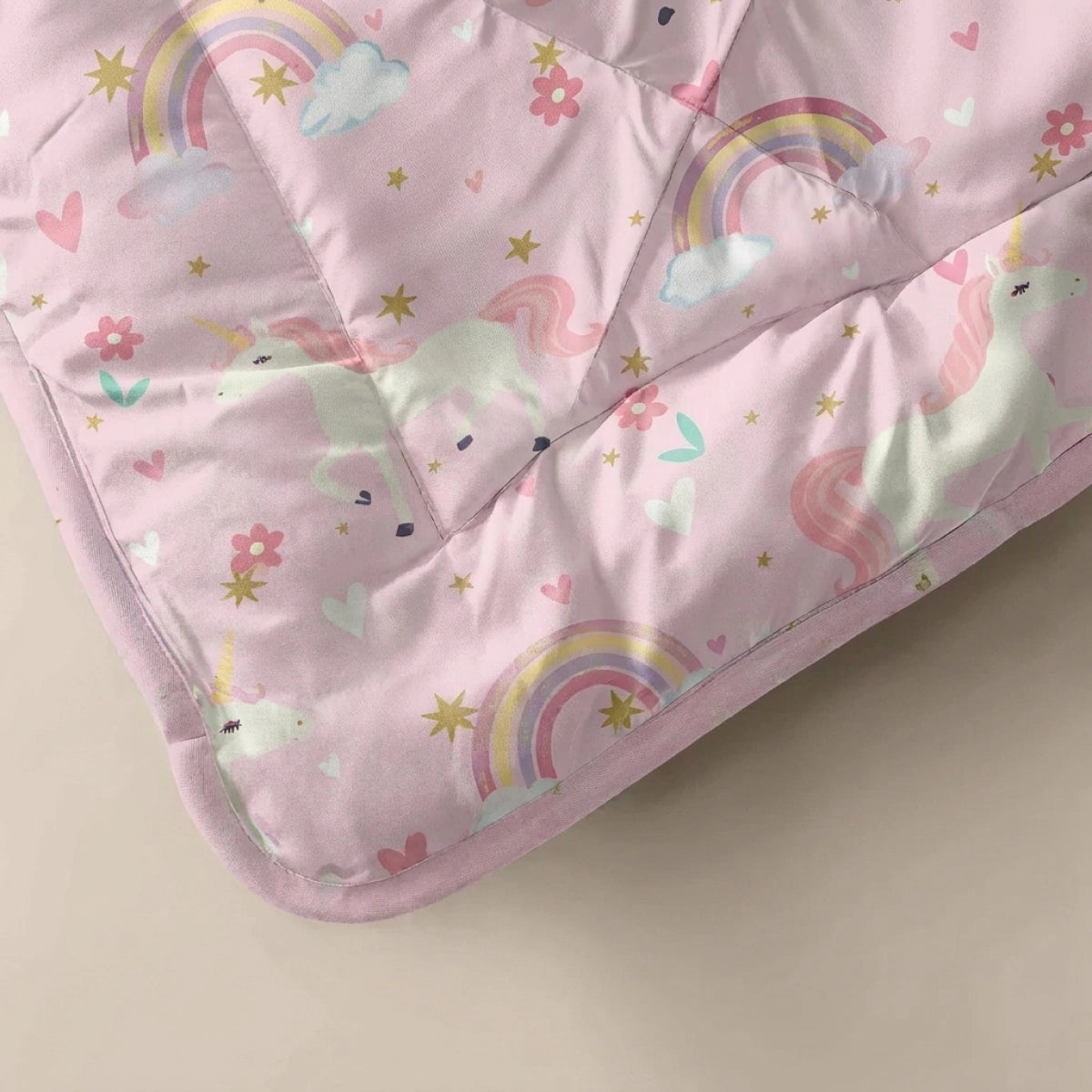 Zelesta Comfort Kids Bettdecke - Regenbogen-Einhorn
