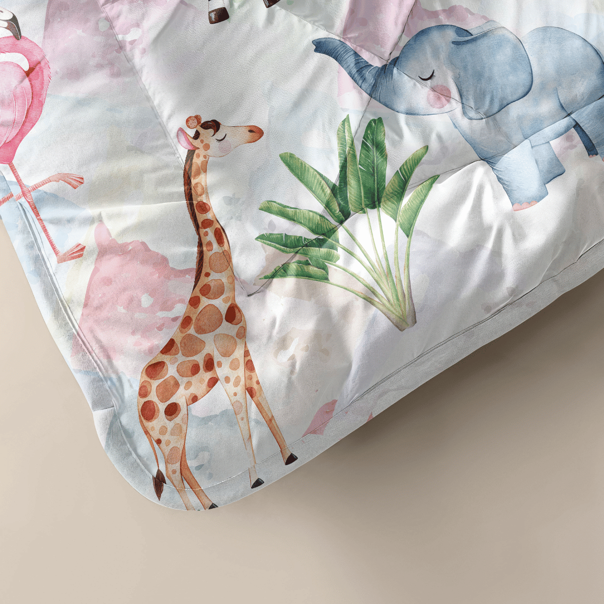 Zelesta Comfort Kinderbettdecke - Bunte Tiere