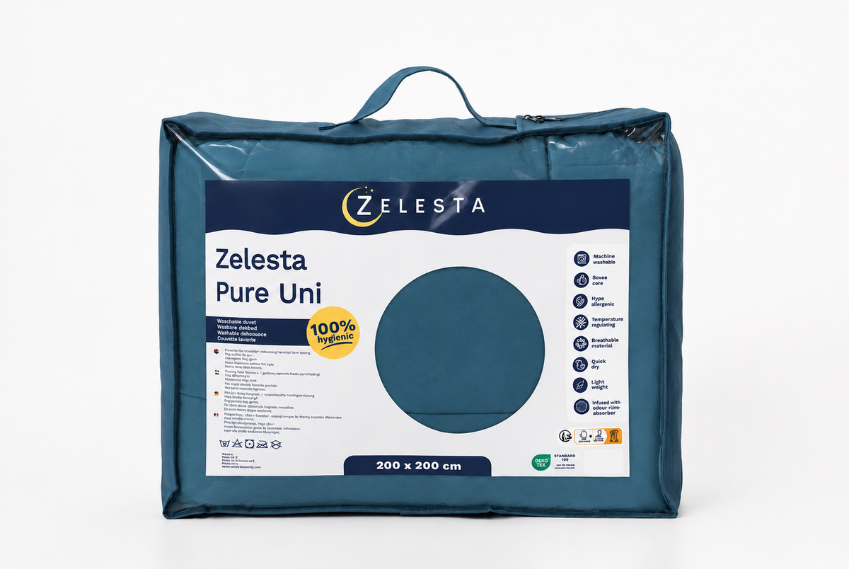 Zelesta Pure Uni Cotton Duvet - Federal Blue