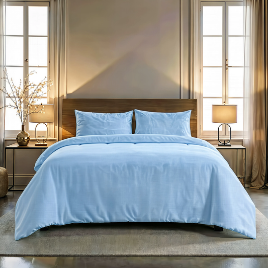 Zelesta Comfort Uni Nahtlose Bettdecke - Eisblau