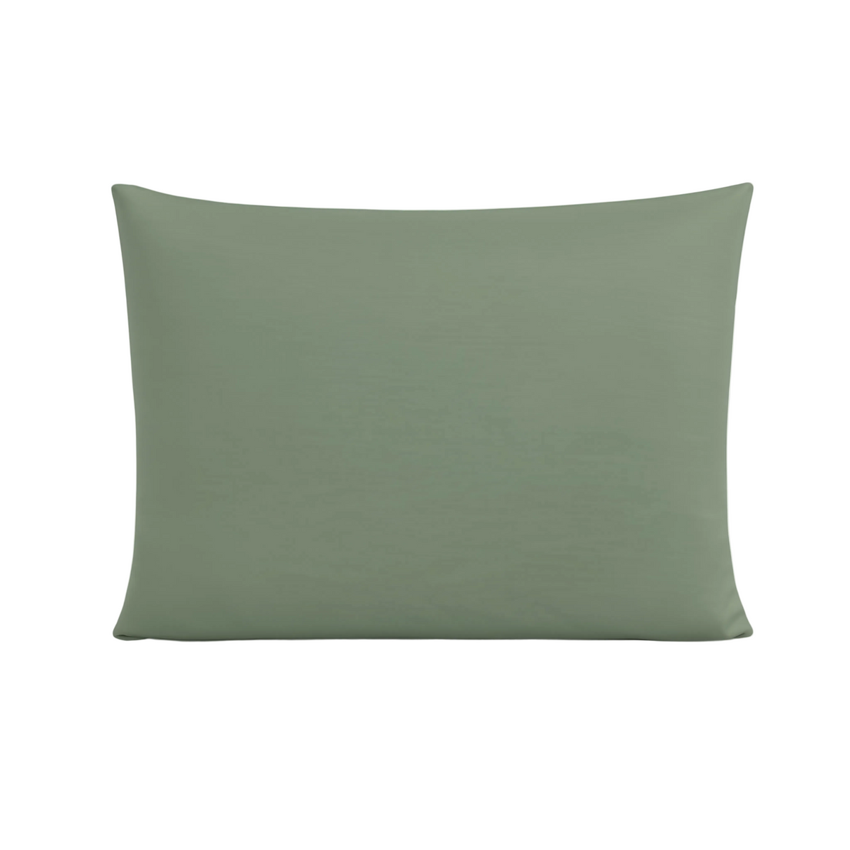 Taie d'Oreiller Zelesta Pure Uni Sans Coutures en Coton Lot de 2 - Vert Loden