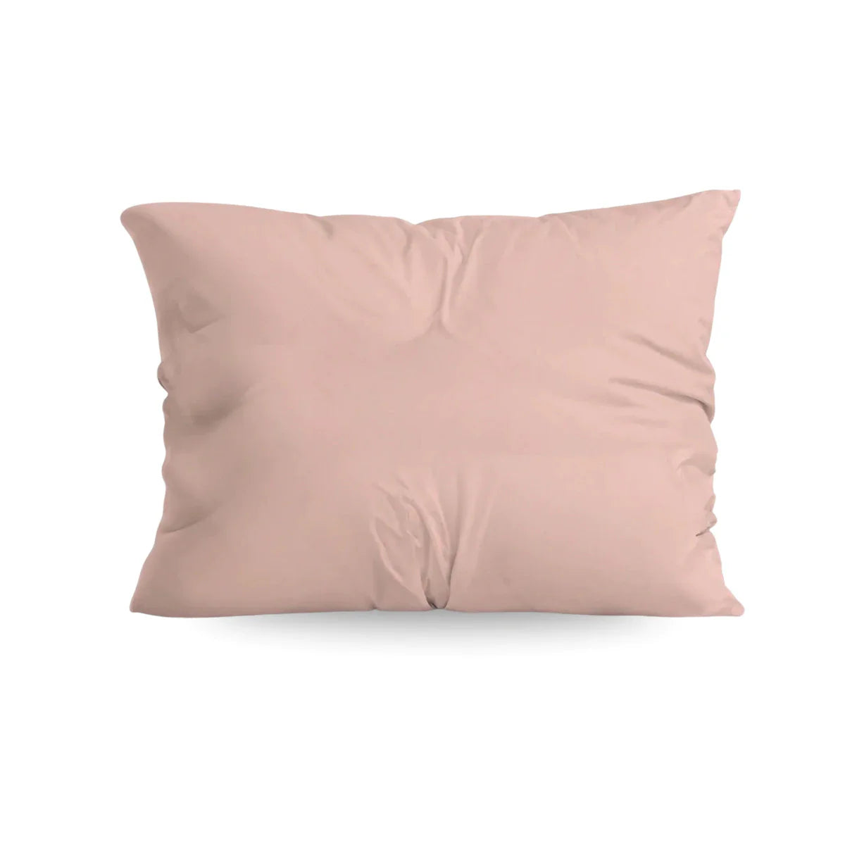 Ensemble de 2 taies d'oreiller Zelesta Pure Uni en coton - Rose doux