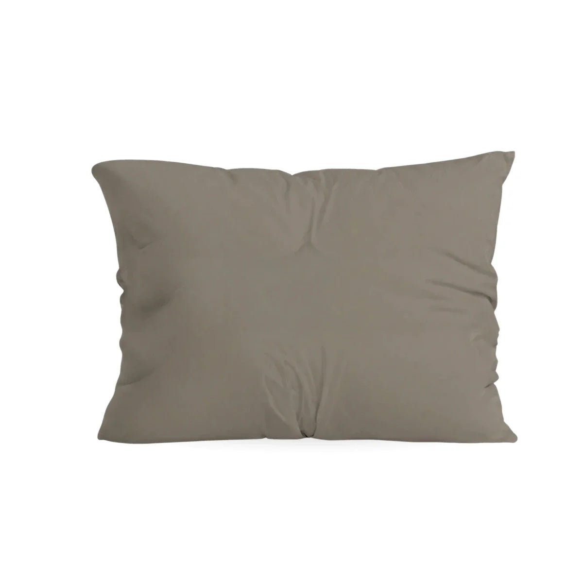 Ensemble de 2 taies d'oreiller Zelesta Pure Uni en coton - Gris anthracite