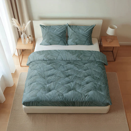 Zelesta Pure Design Baumwoll-Kissenbezug-Set, 2 Stück - Botanical Green