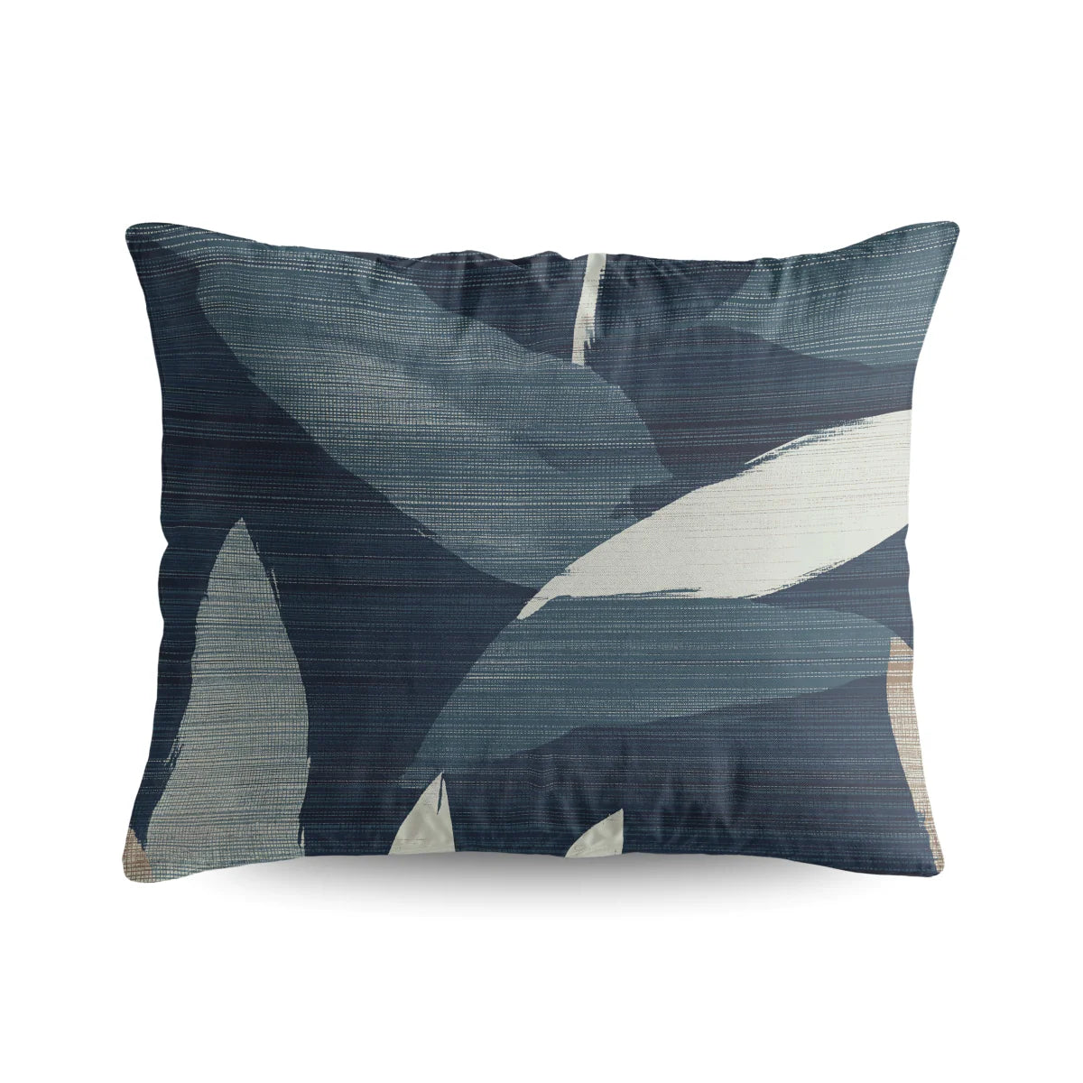 Ensemble de 2 taies d'oreiller en coton design Zelesta Pure - Feuilles foncées