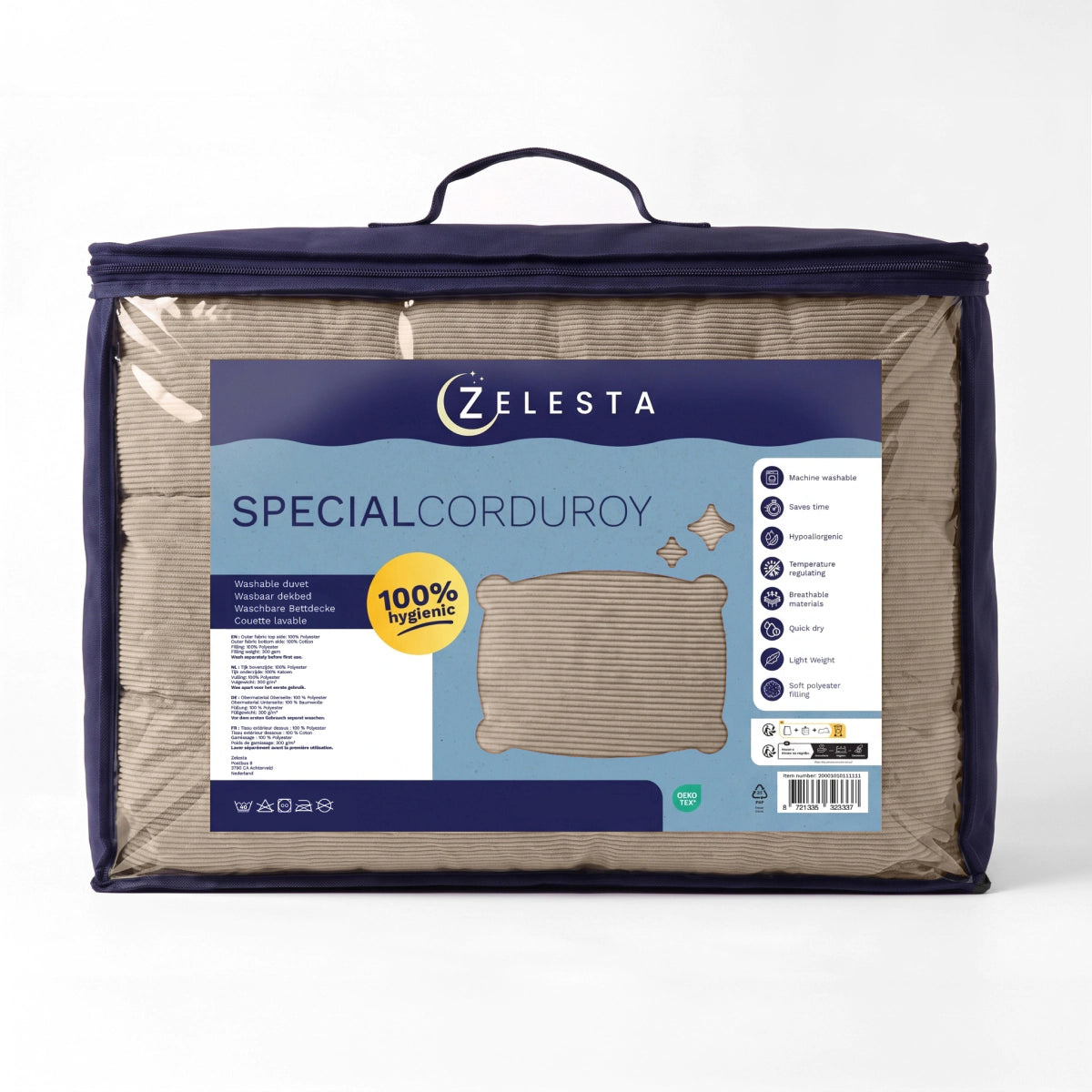 Zelesta Special Corduroy Cotton Bettdecke - Taupe