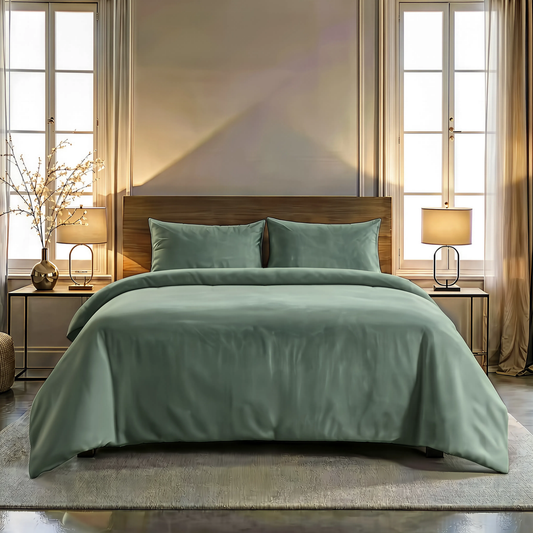 Zelesta Comfort Uni Nahtlose Bettdecke - Meeresgrün