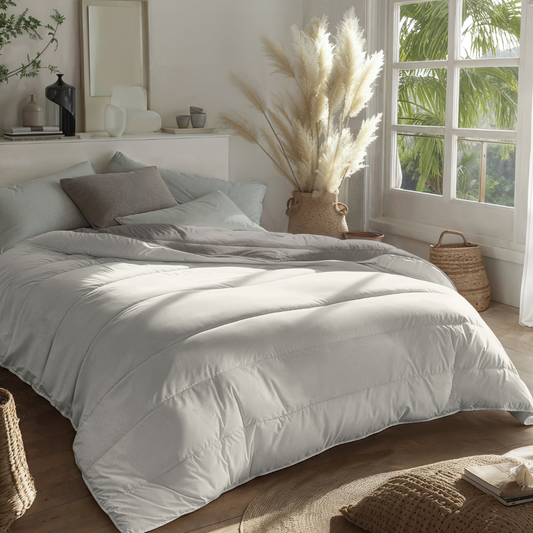 Zelesta Royalbed - Gris Tendre & Crème