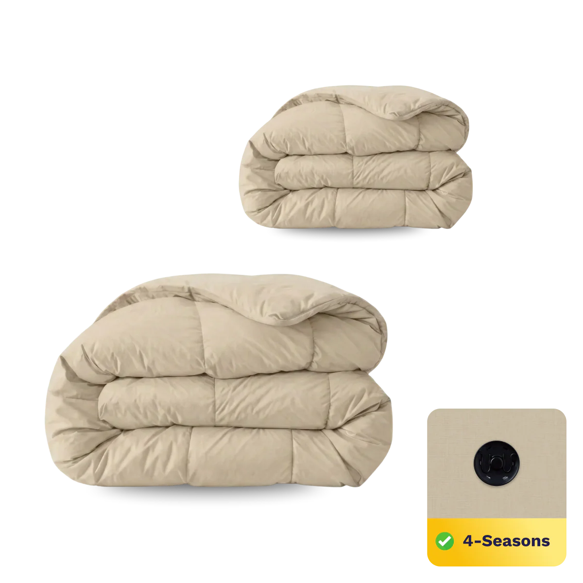 Zelesta Comfort Uni 4-seizoenen dekbed - Warm Sand