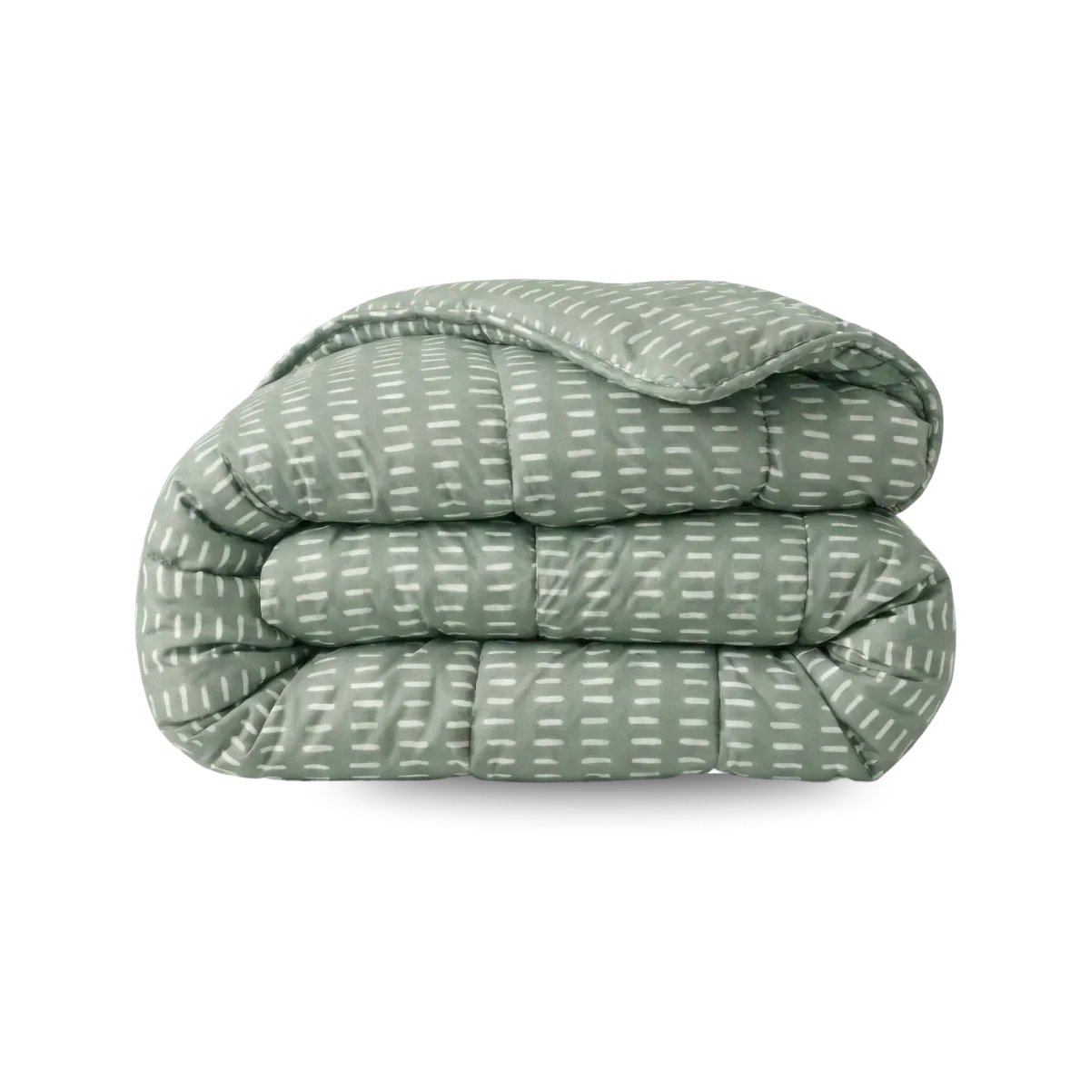 Zelesta Comfort Design Bettdecke – Olivgrüne Nähte