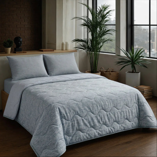 Zelesta Special Cooling Blend Zomerdekbed - Warm Grijs Linnen