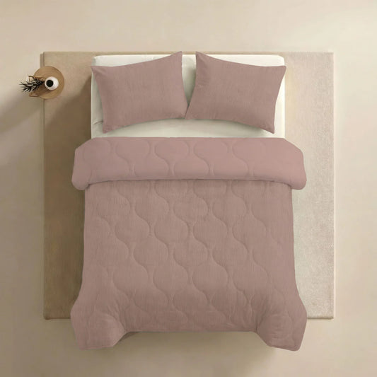 Zelesta Special Seersucker Pillowcase Set Of 2 - Powder Pink