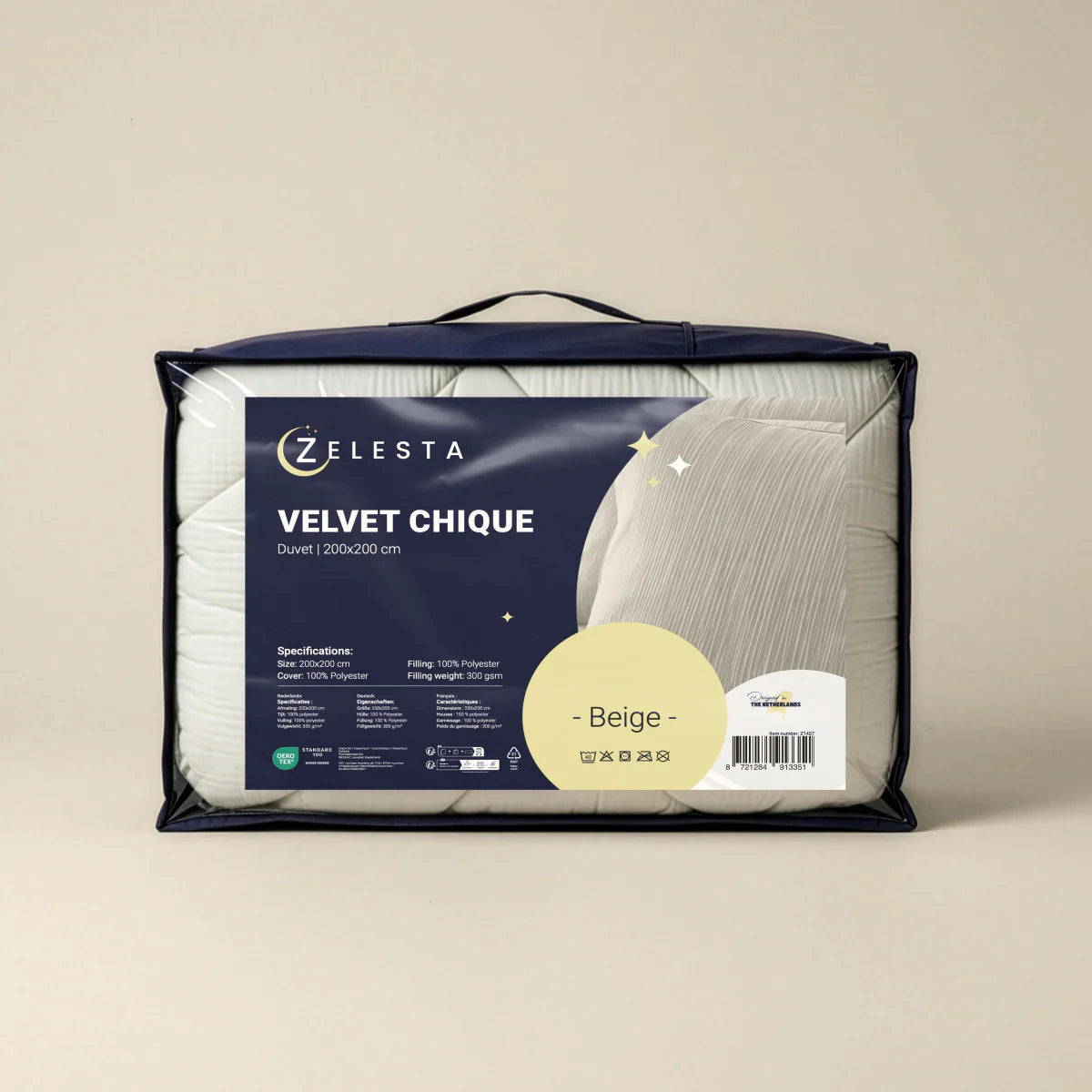 Couette Zelesta Special Velvet Chic - Beige