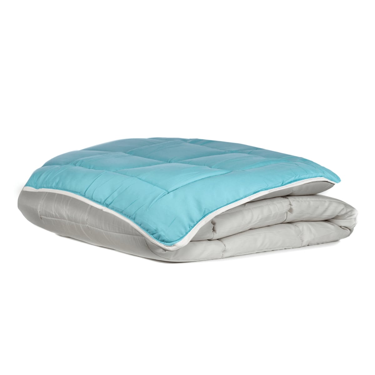 Zelesta Everyday Duo Couette d'été - Gris clair et Vert mer