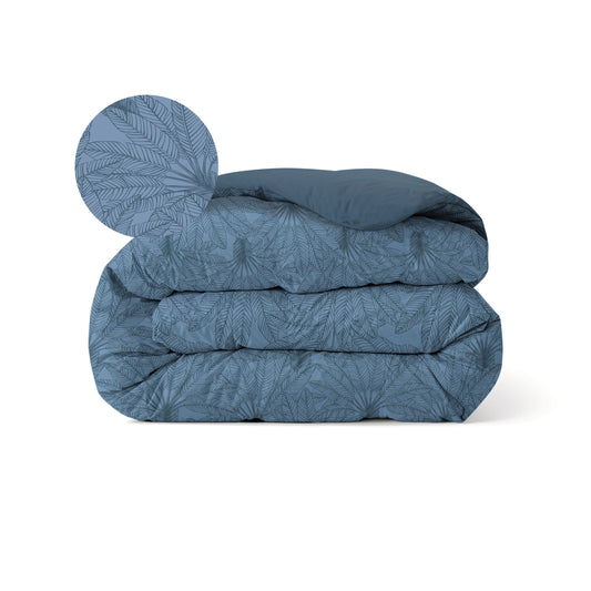 Zelesta Comfort Design Seamless Duvet - Botanical Line Art Blue