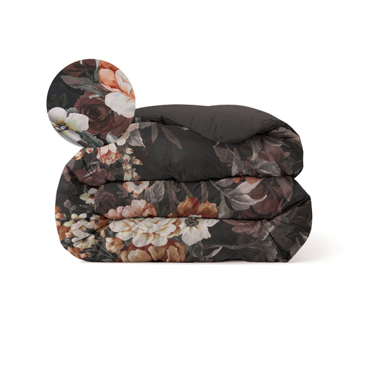 Zelesta Comfort Design Seamless Duvet - Golden Age Flower Black