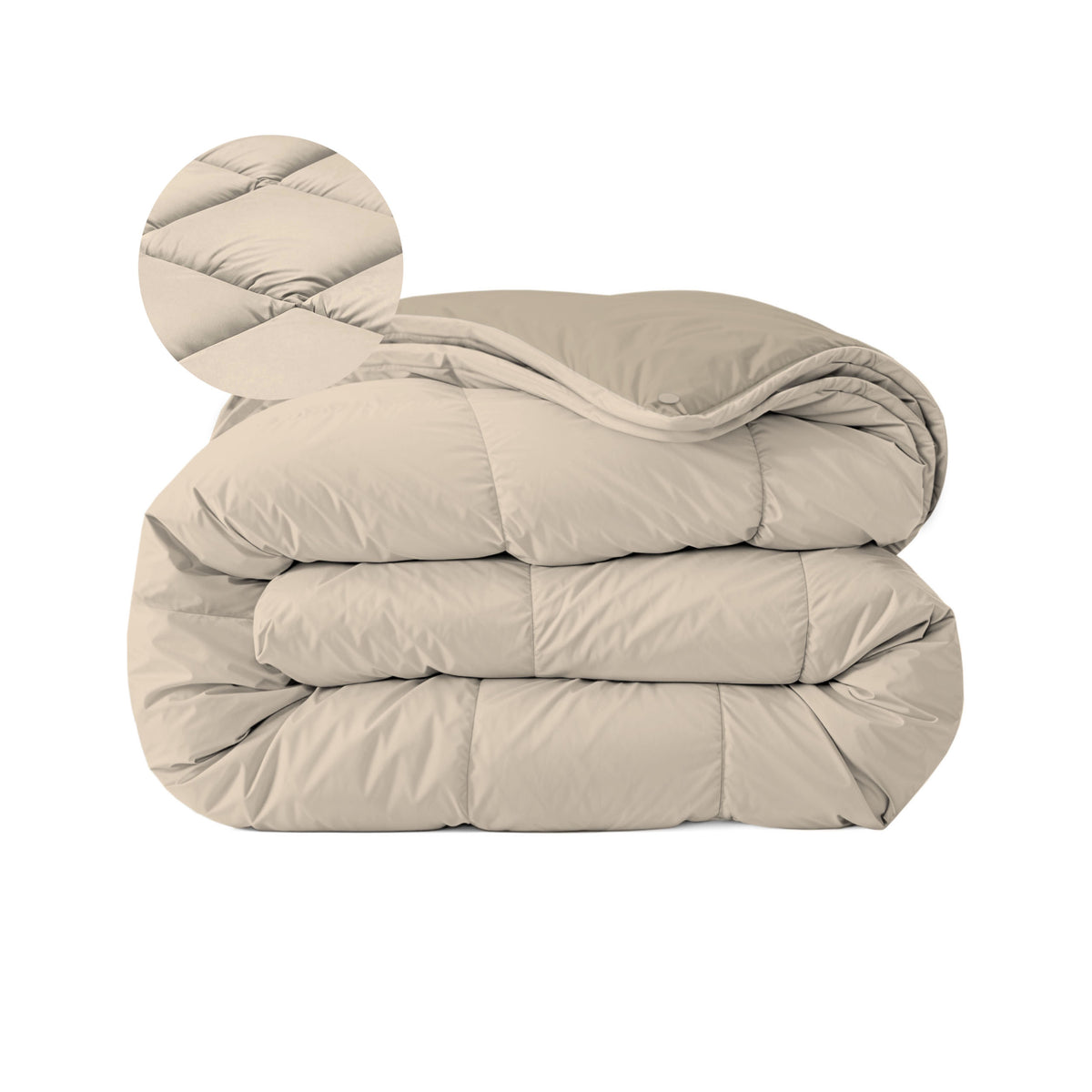 Zelesta Comfort Duo 4-Jahreszeiten Bettdecke - Beige & Taupe