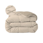 Zelesta Comfort Duo 4-Jahreszeiten Bettdecke - Beige & Taupe