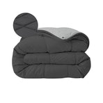 Zelesta Comfort Duo 4-Jahreszeiten Bettdecke - Schwarz & Grau
