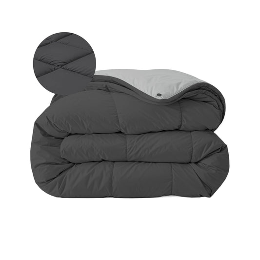 Zelesta Comfort Duo 4-Season Duvet - Black & Grey