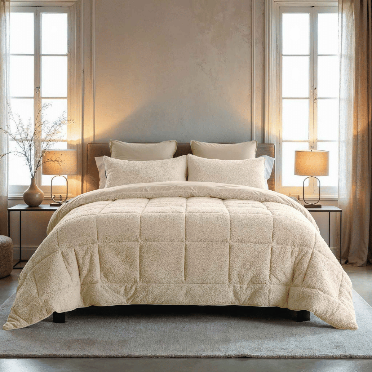 Couette spéciale Zelesta Teddy - Crème