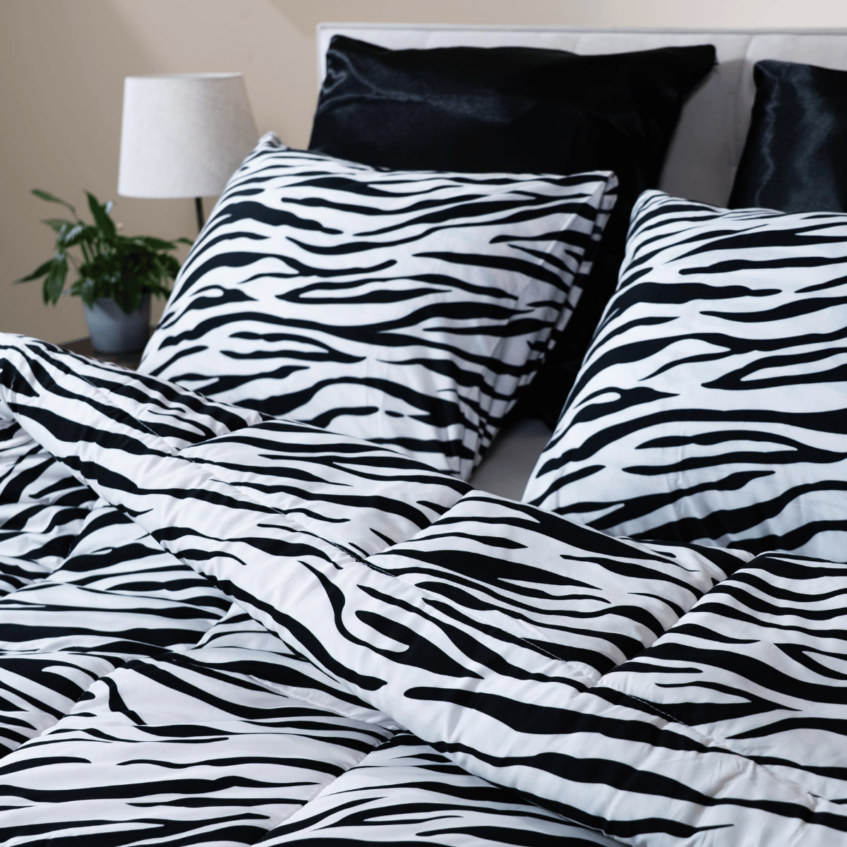 Zelesta Comfort Design Taie d'Oreiller Set de 2 - Zebra Skin