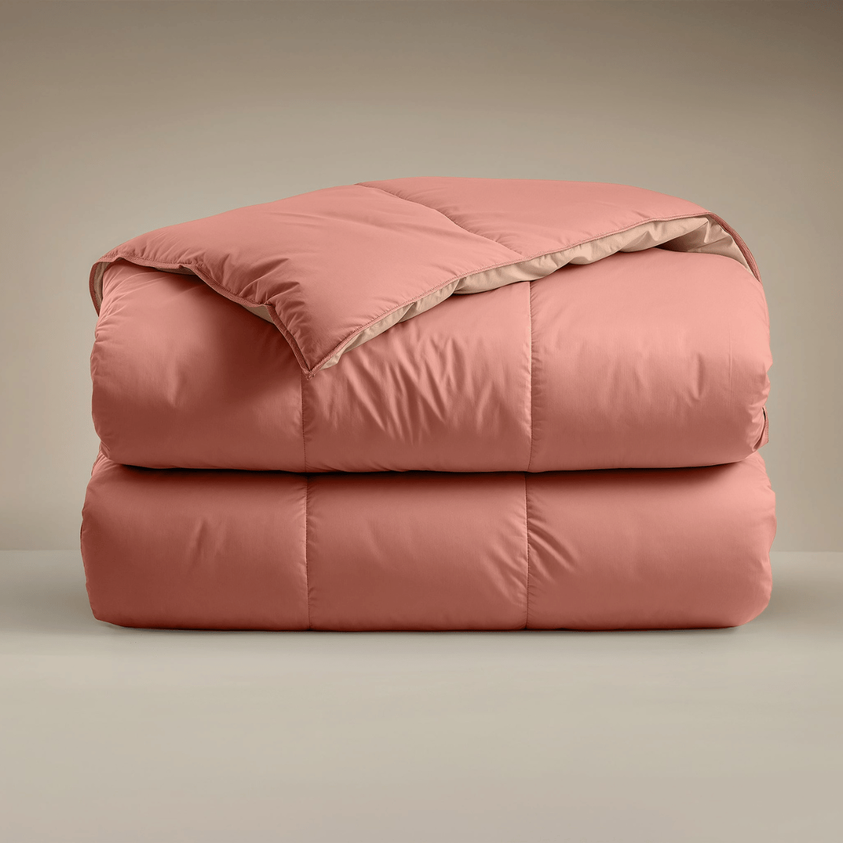 Couette Zelesta Deluxe Duo en coton percale - Saumon & Pêche