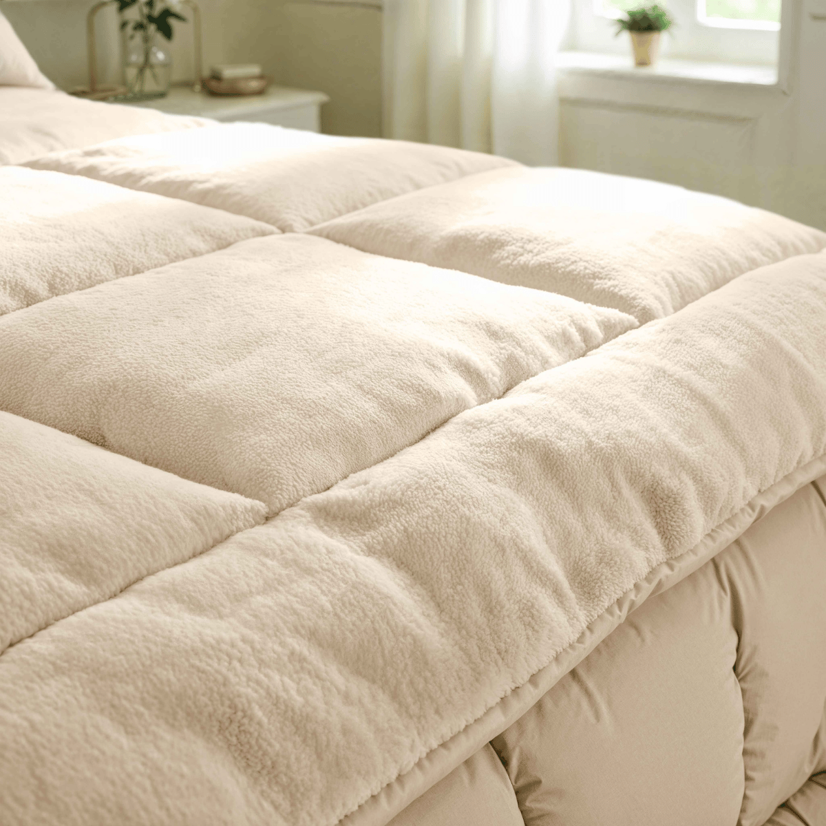 Couette spéciale Zelesta Teddy - Crème