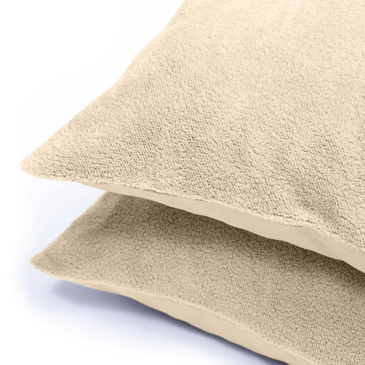 Ensemble de 2 taies d'oreiller Zelesta Teddy - Taupe