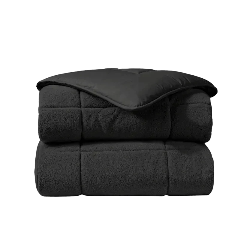 Couette spéciale Zelesta Teddy - Anthracite