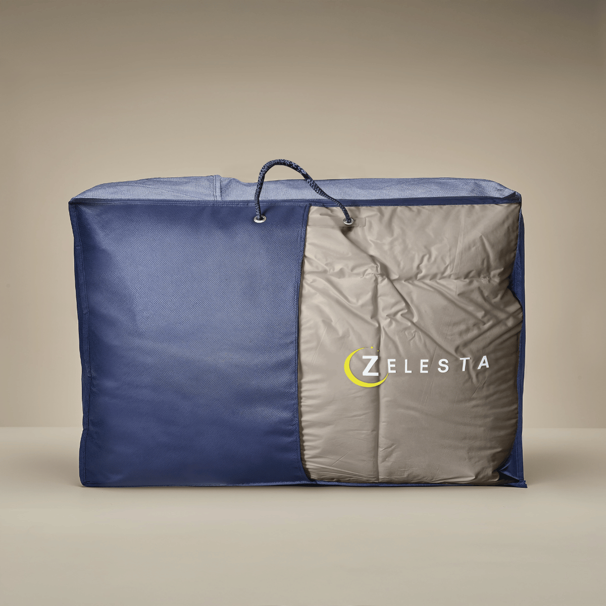 Couette Zelesta Deluxe Uni Satin Coton - Brun Noix