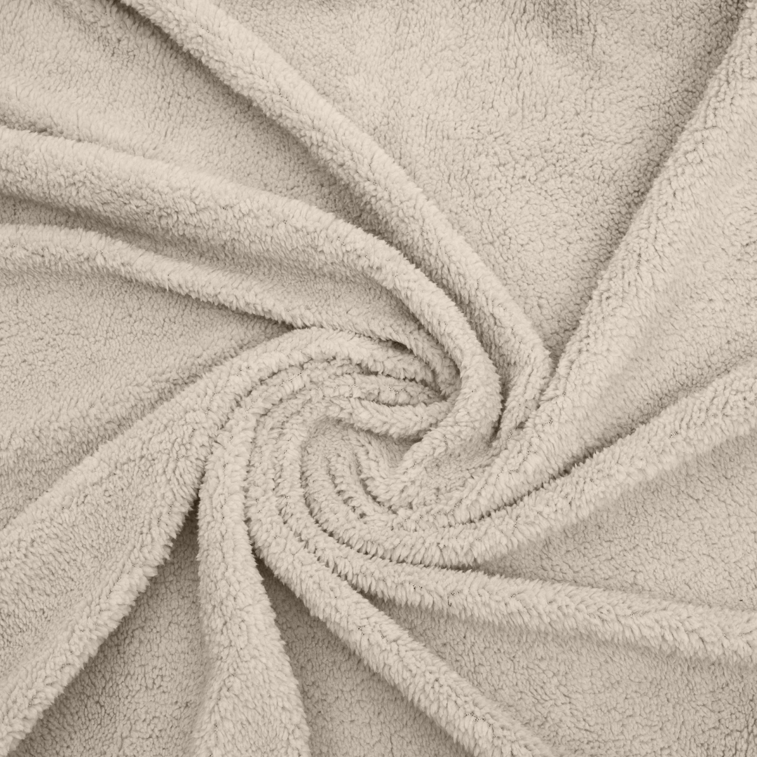Ensemble de 2 taies d'oreiller Zelesta Teddy - Crème