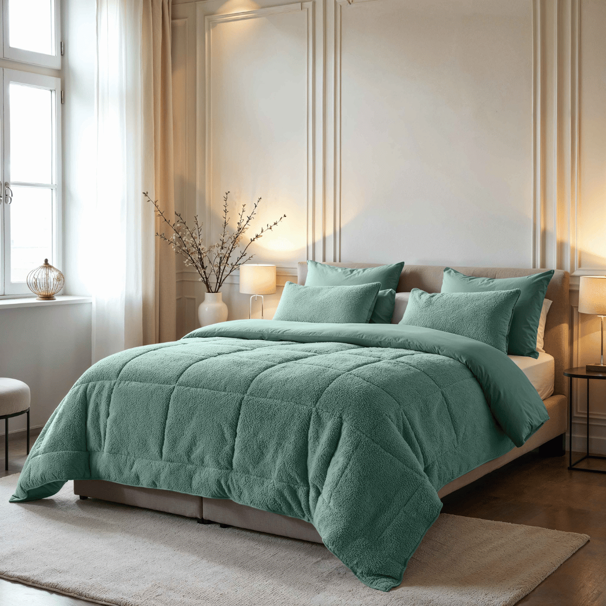Couette spéciale Zelesta Teddy - Verte